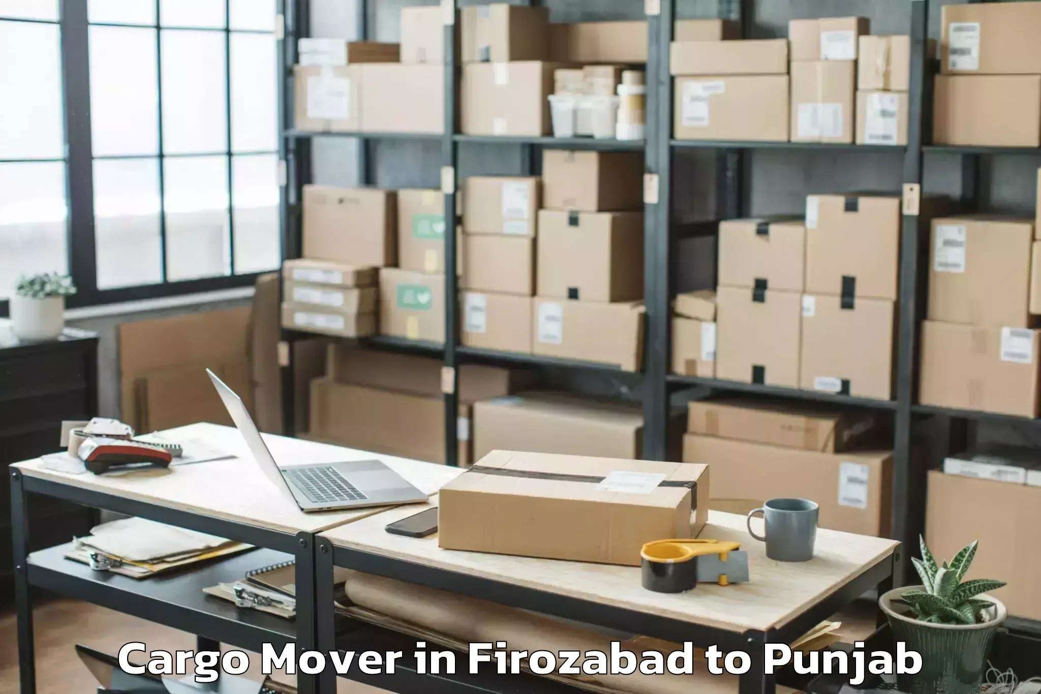 Top Firozabad to Sangrur Cargo Mover Available